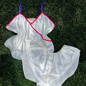Vintage Victoria's Secret Satin Shorts & Cami Set